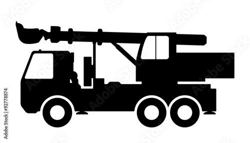 Silhouette the excavate.