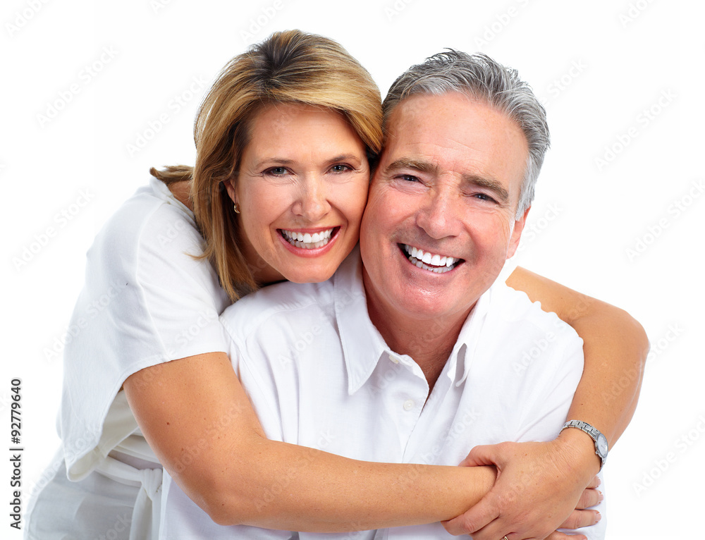 Happy laughing elderly couple. Happy laughing elderly couple.