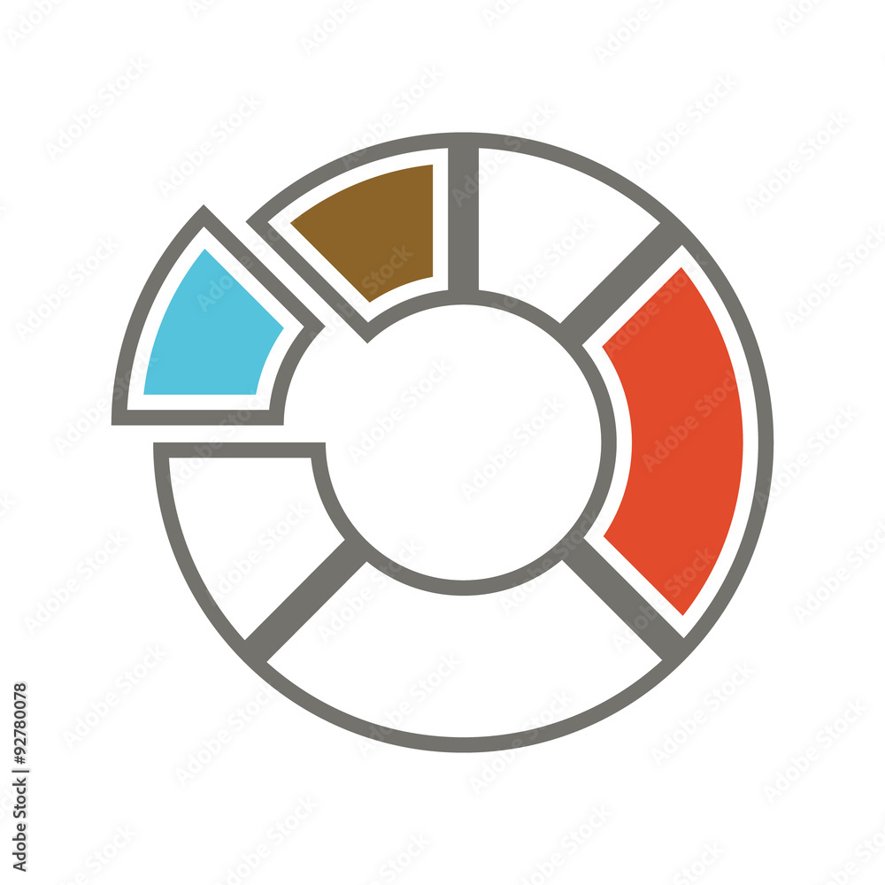 analysis graph circle flat design analysis graph circle flat design