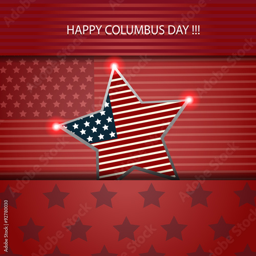Happy columbus day illustration card design eps 10 vector