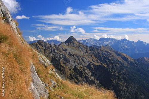 escursione al Carè Alto, affacciato sulle Dolomiti di Brenta