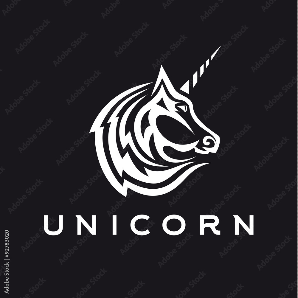 Unicorn logo icon style trend beautifully flat silhouette vector Unicorn logo icon style trend beautifully flat silhouette vector
