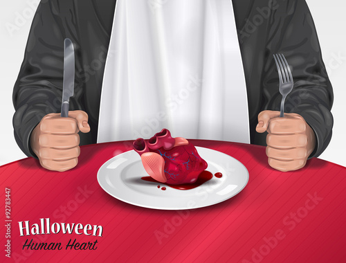 Halloween Menu - Human Heart