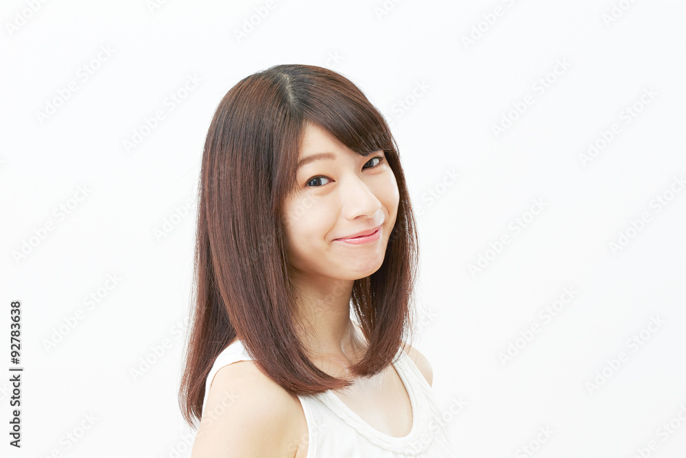 女性ポートレート 微笑み 女性ポートレート 微笑み
