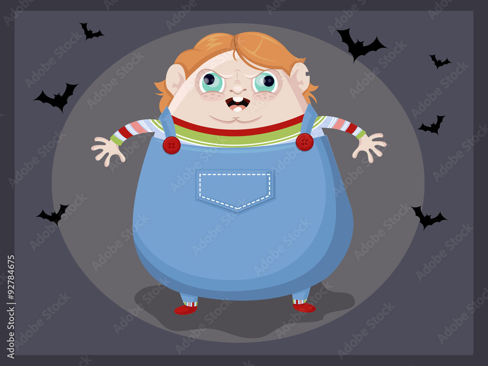 Chucky cartoon Stock Vector | Adobe Stock