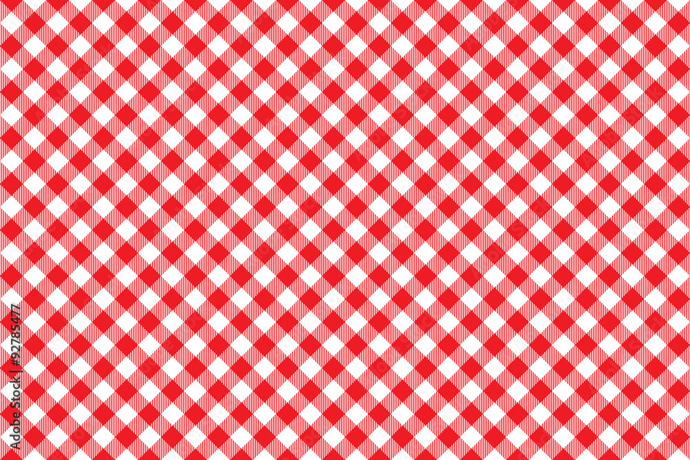 red tablecloth diagonal background seamless pattern