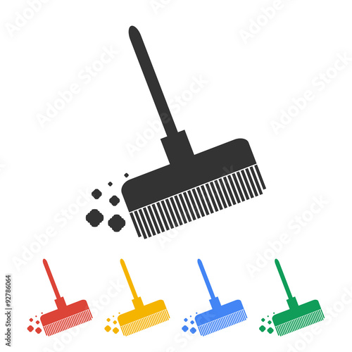 Broom vector icon