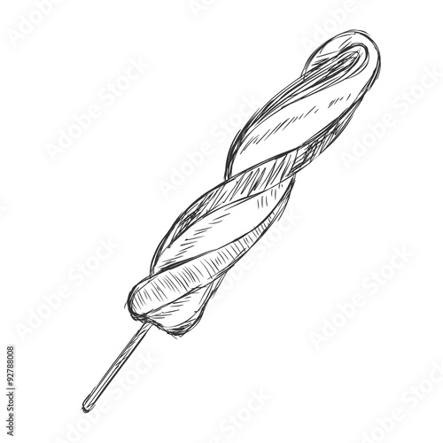 Vector Single Sketch Ice Cream