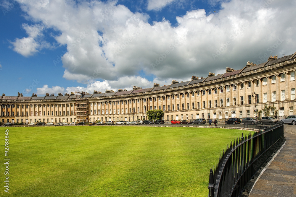 Houses Circus in Bath, Somerset, England