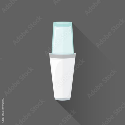 vector flat style barman boston cocktail shaker illustration ico