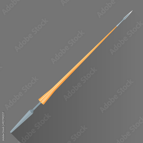 vector flat style medieval cavalry spear illustration icon.
