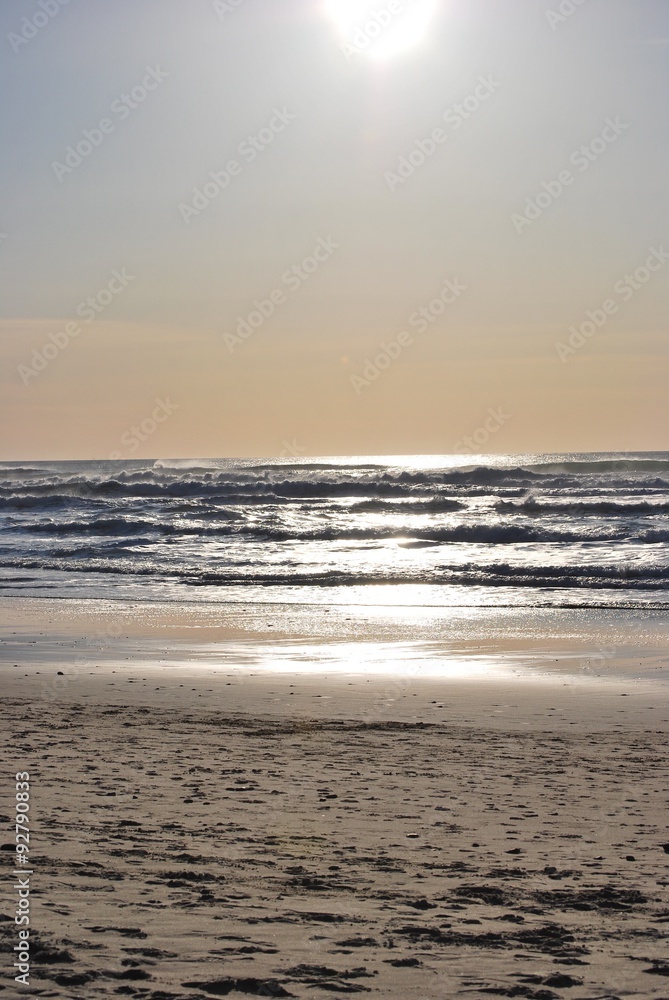 Beach at sunset