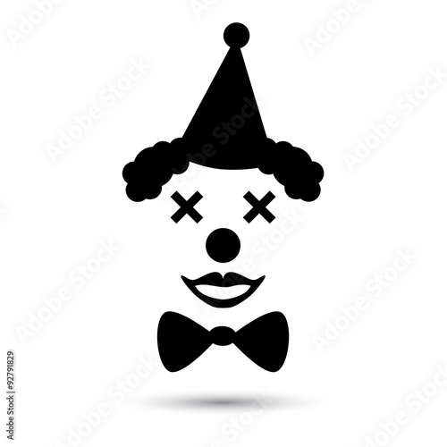 Vector clown icon