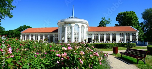 Canvas Print Raudondvaris Manor, is a Gothic-Renaissance gentry residence