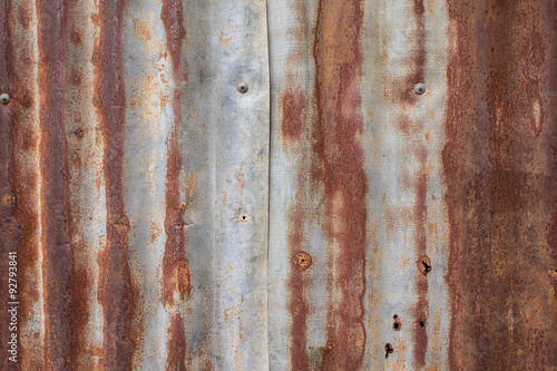 Rusty old zinc texture background © ados19xx