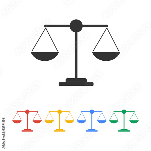 Scale icon - vector illustration