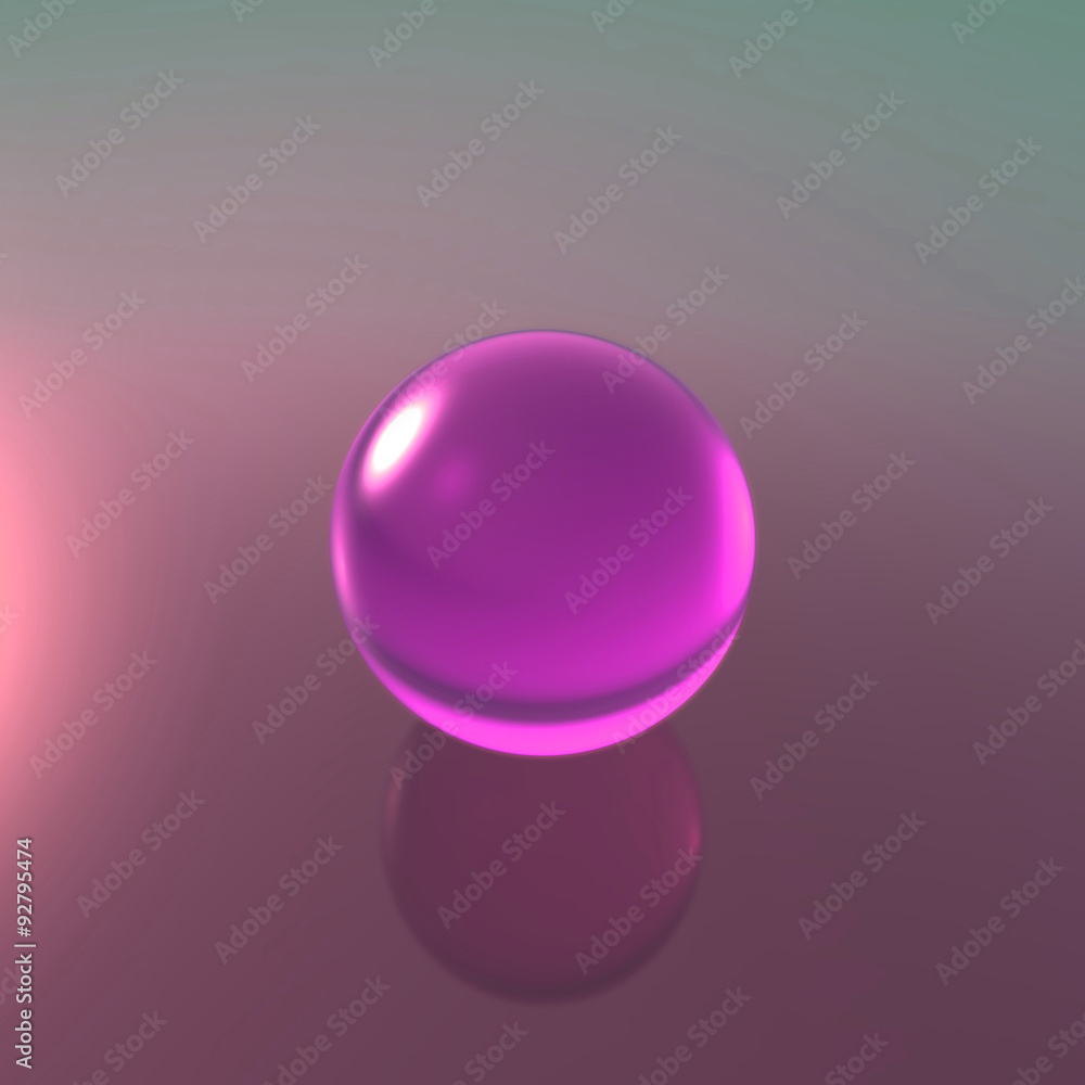 glass magenta ball glass magenta ball