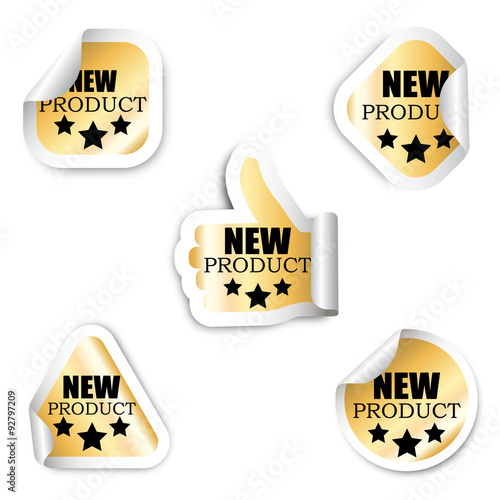set of five stickers - new product