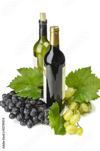 Wine and grapes.