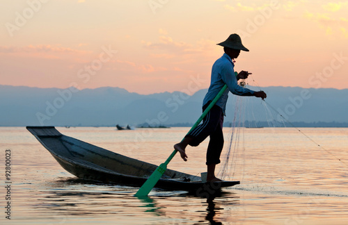 Obraz na plátně Inle Lake in Shan State, Myanmar