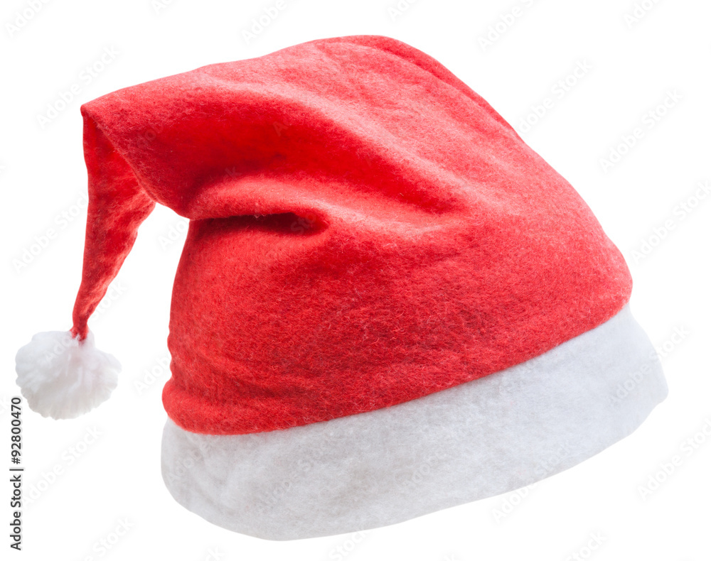 xmas red santa hat isolated on white background xmas red santa hat isolated on white background