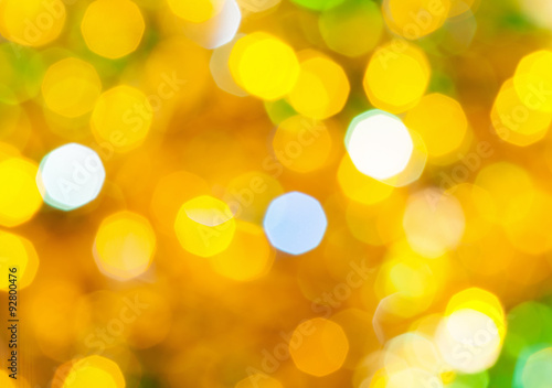 yellow and green twinkling Christmas lights