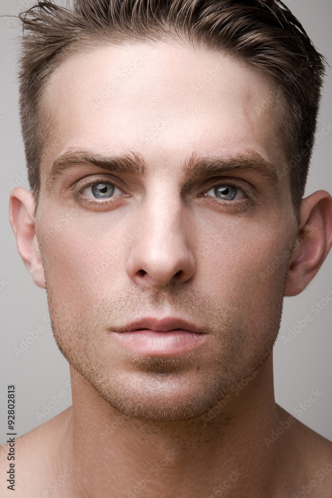 face of beautiful young sexy man Stock Photo | Adobe Stock
