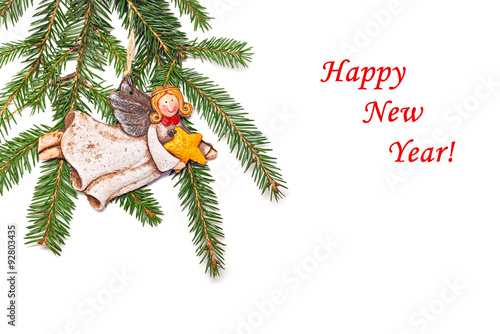 New Year's congratulatory background © fotolotos