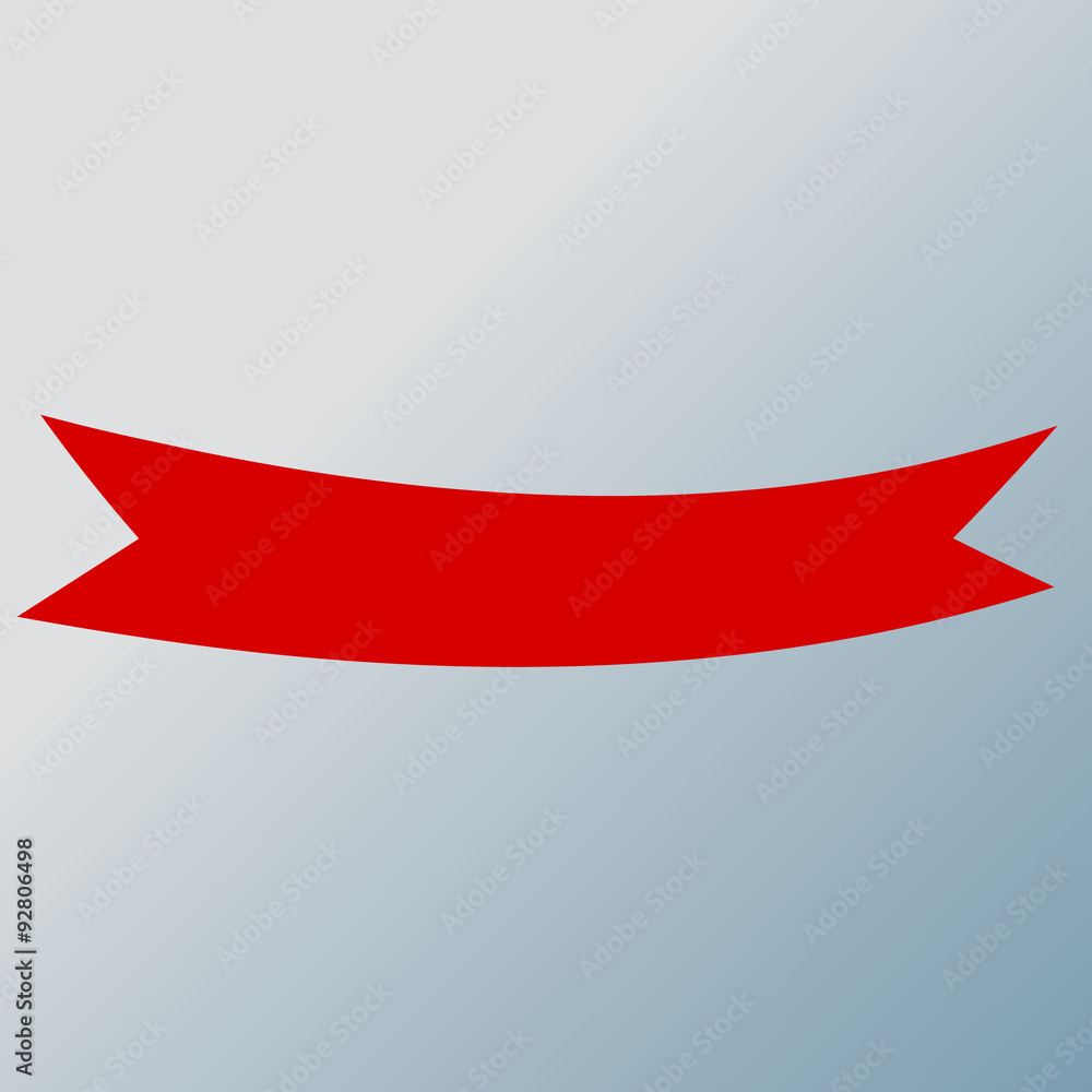 Red ribbon banner