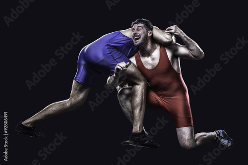 Two freestyle wrestlers in action © 27mistral