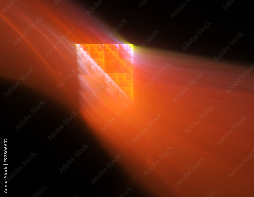 Fototapeta premium 3d abstract fractal illustration background for creative design