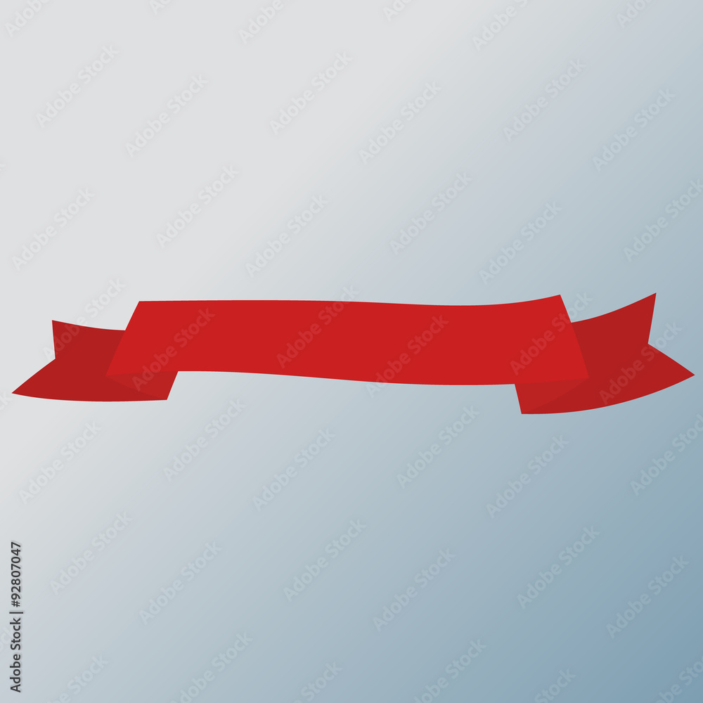 Red ribbon banner Red ribbon banner