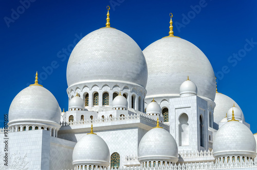 Sheikh Zayed Mosque in Abu Dhabi - considered to be the key for worship in the United Arab Emirates