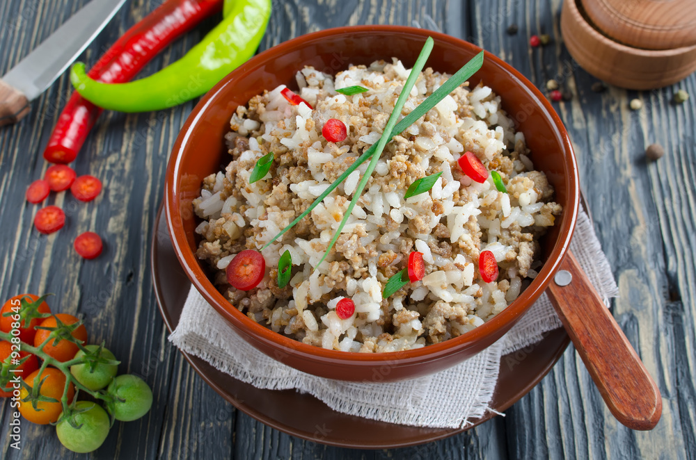 Rice with minced meat Rice with minced meat
