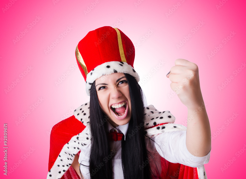 Queen businesswoman in business concept Queen businesswoman in business concept
