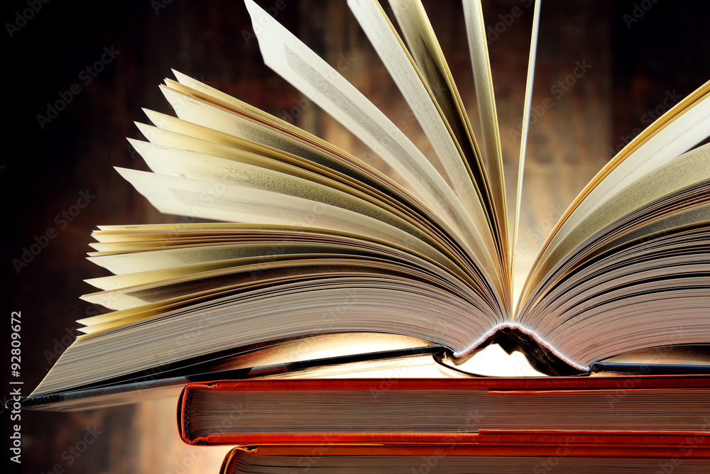 Composition with hardcover books Composition with hardcover books