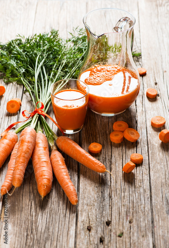 Freshly squeezed carrot juice