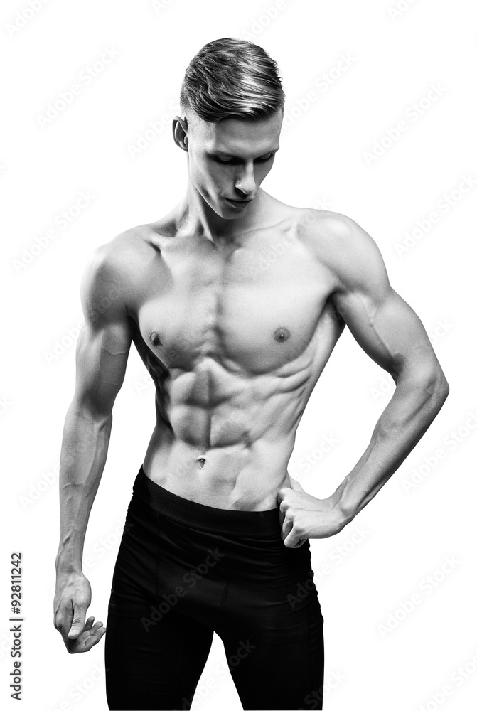 Fototapeta premium Man with muscular torso