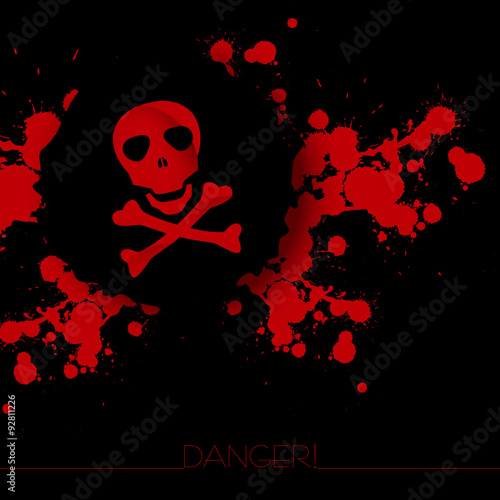 Danger warning background