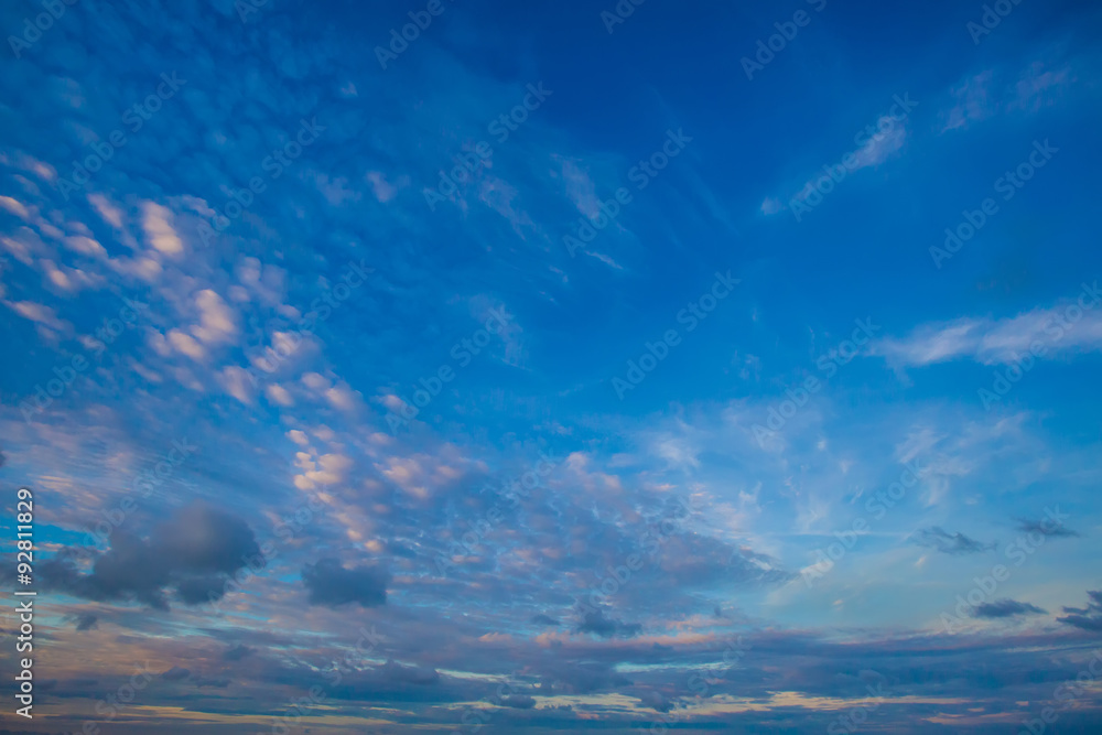 Fototapeta premium sky with clouds and sun