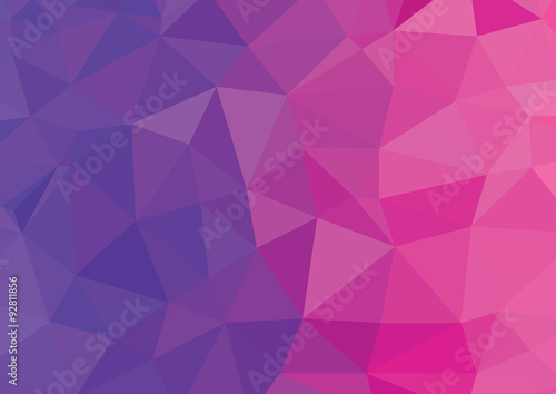 Abstract colorful  ocean polygon  background vector