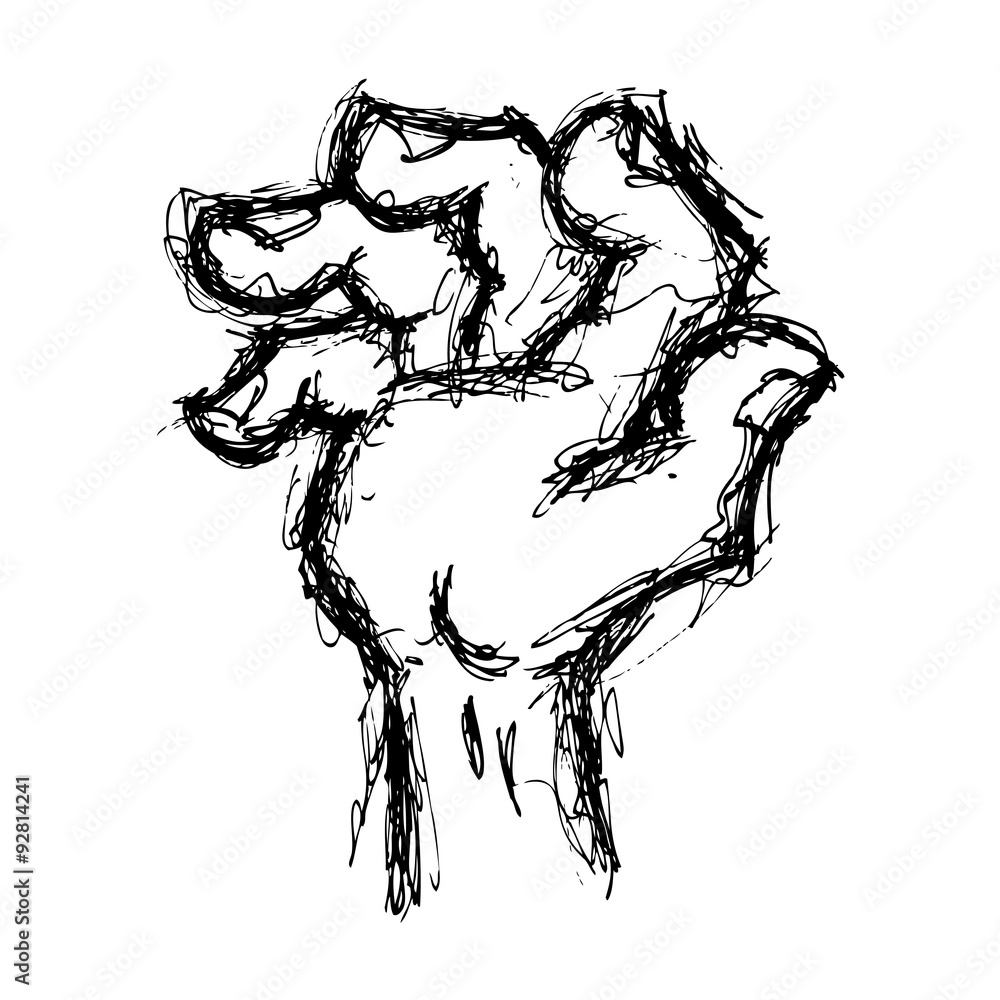 Obraz premium grunge gesturing hand