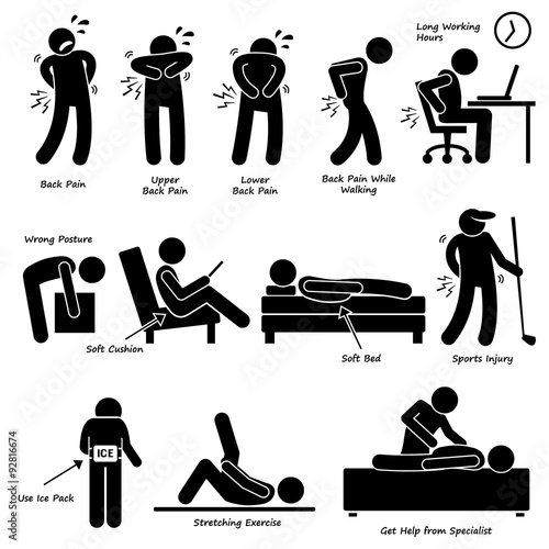 Back Pain Backache Pictogram