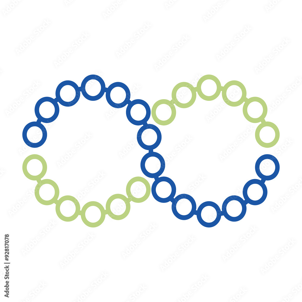 Fototapeta premium Infinity Chain Continuity Symbol Illustration