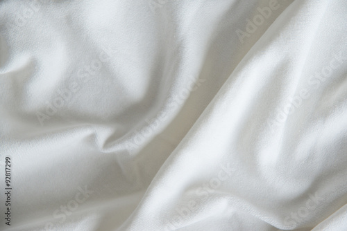 White Wrinkled Fabric Texture