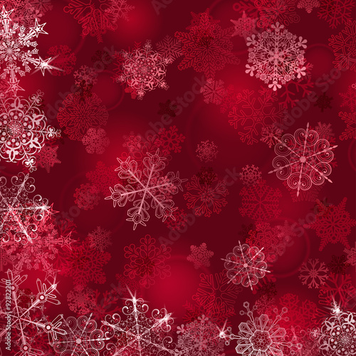 Christmas background with snowflakes