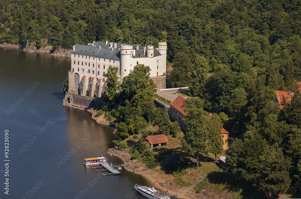 Castle Orlik under Orlik dam, Czech Republic