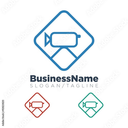 Video vector logo icon