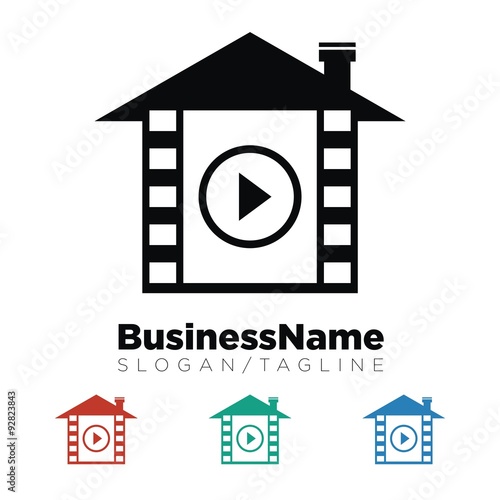 Video vector logo icon