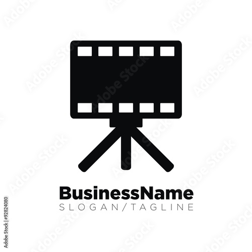 Video vector logo icon